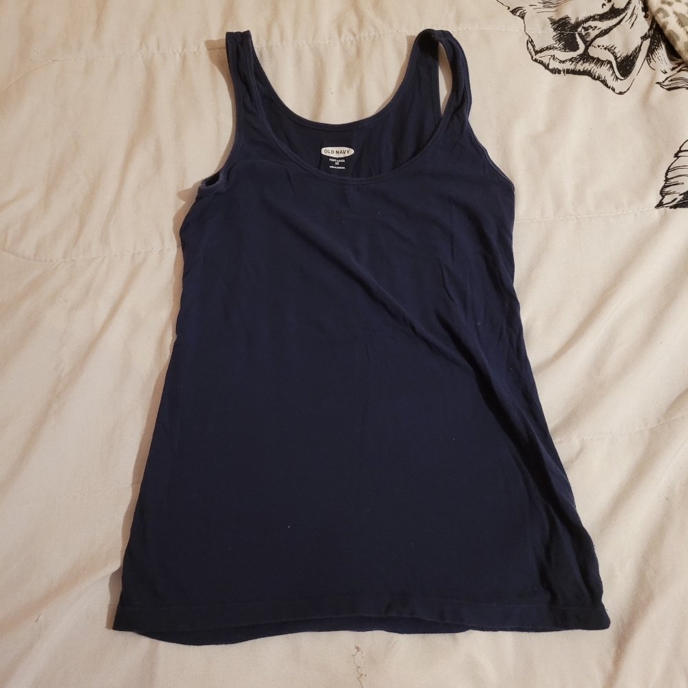 Old Navy Tank Top First Layer Dark Navy Blue Women's X-Small XS Stretchy Shirt